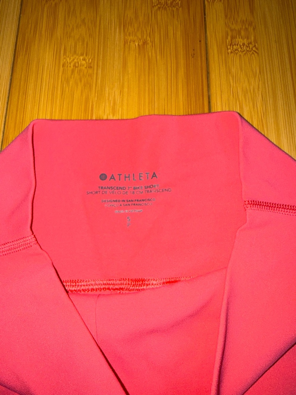 Athleta Transcend 7" Bike Short - Bright Pink